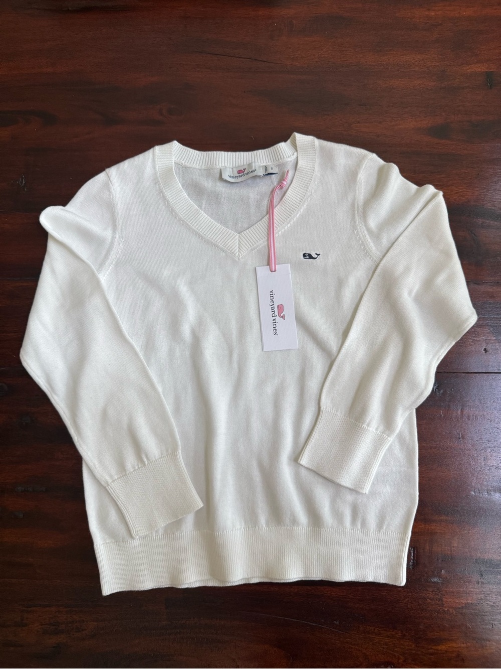 Vineyard Vines Heritage Cotton V-Neck Sweater Size Small